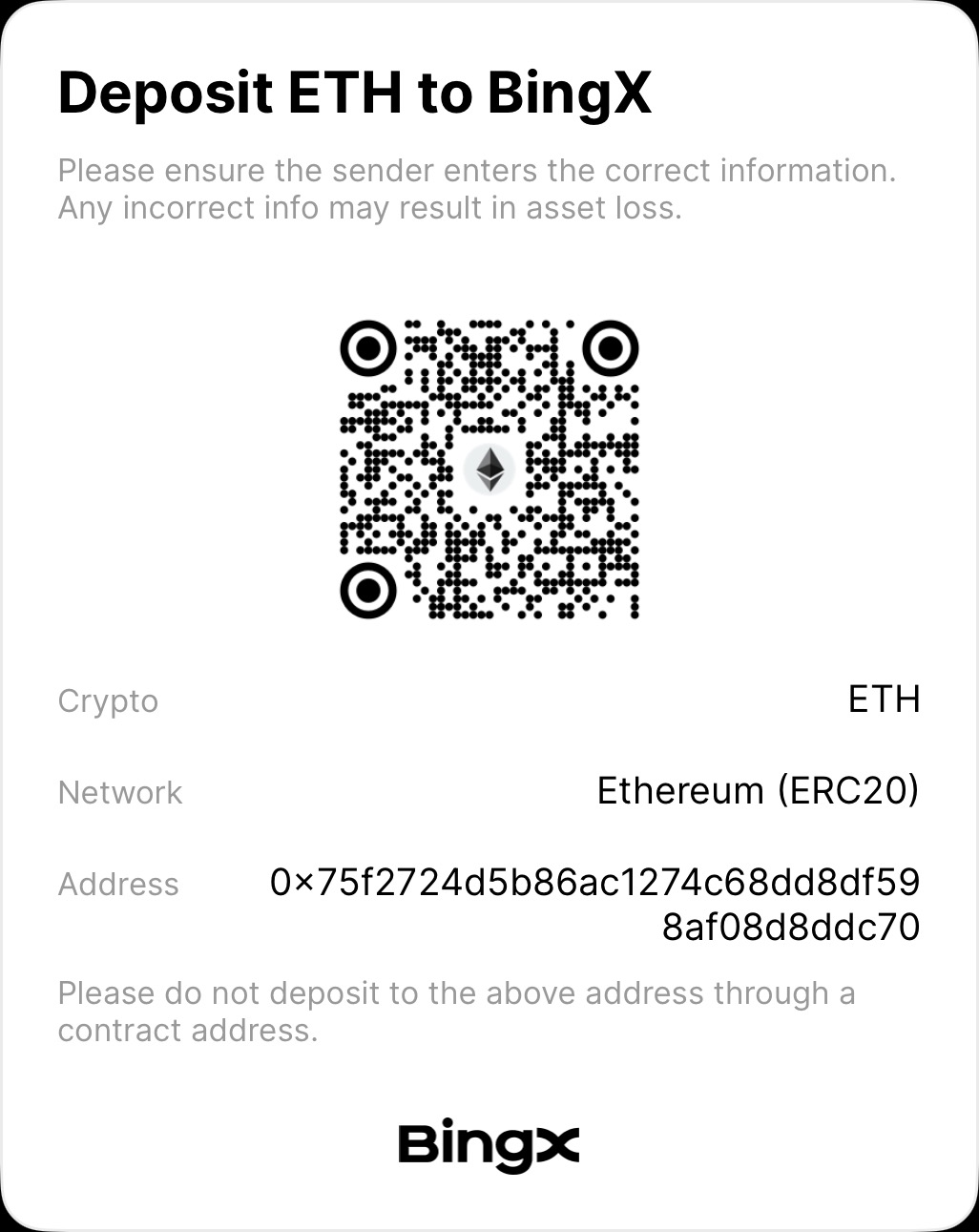 ETH Ethereum QR Code